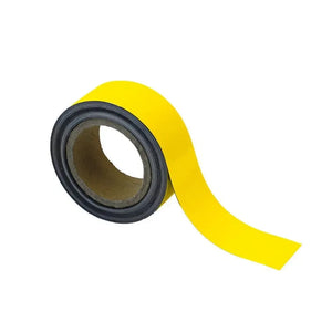 Magnētiska Easy Wipe lente marķēšanai industriālas kvalitātes 50 mm x 10 m dzeltena - Ergostock.lv
