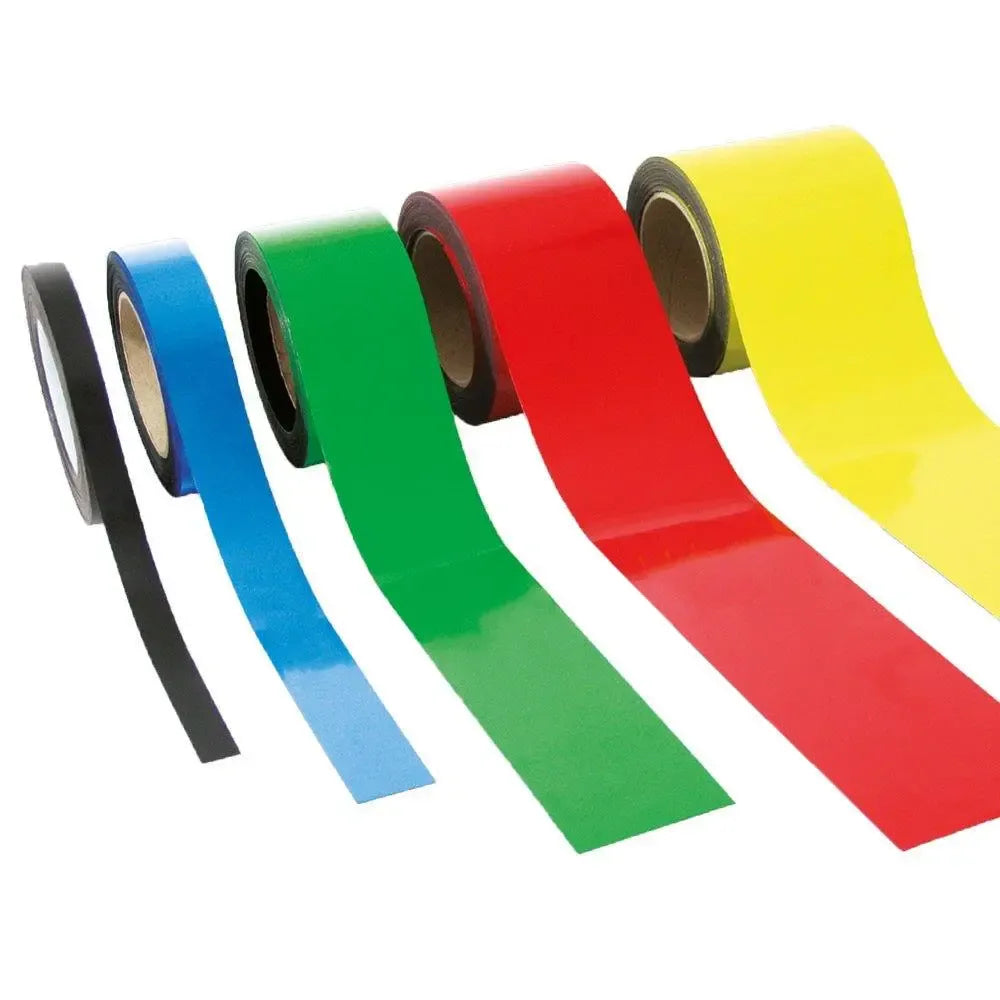 Magnētiska Easy Wipe lente marķēšanai industriālas kvalitātes 50 mm x 10 m melna - Ergostock.lv
