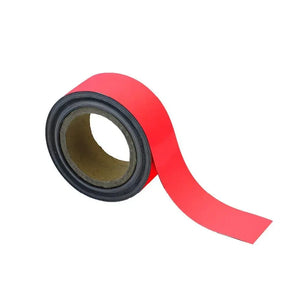 Magnētiska Easy Wipe lente marķēšanai industriālas kvalitātes 50 mm x 10 m sarkana - Ergostock.lv