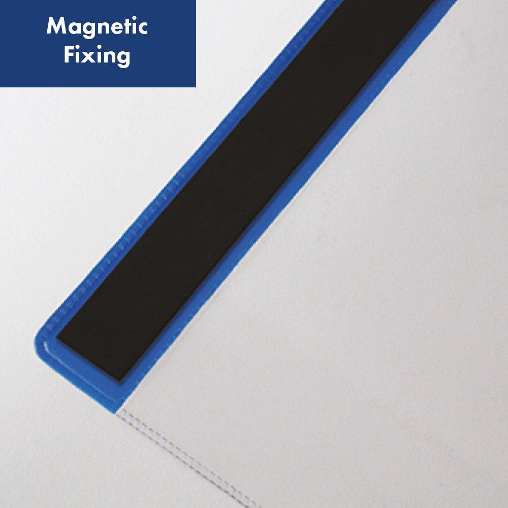 Magnētiskas Toughweather dokumentu kabatas A4 horizontālas 10 gab.-Ergostock