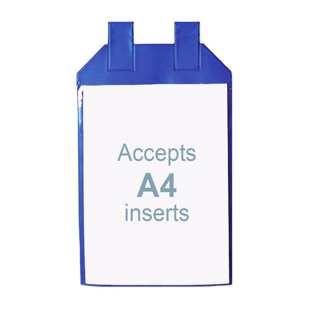 Magnētiskas Wraparound kabatas A4 vertikālas 10 gab-Ergostock