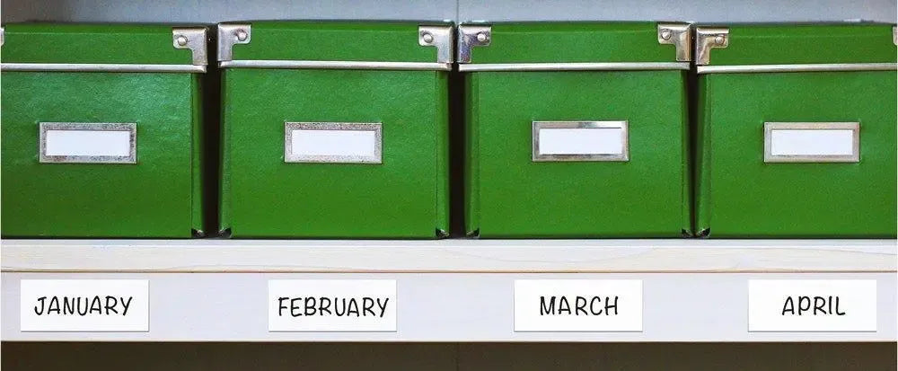 Magnētiski EasyWipe lokāciju marķējumi 30 x 100 mm 100 gab balti - Ergostock.lv