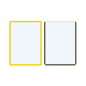 Magnētiski marķējumu turētāji Frames4Docs A3 10 gab dzelteni - Ergostock.lv