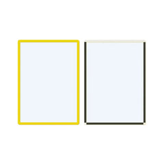 Magnētiski marķējumu turētāji Frames4Docs A3 10 gab dzelteni - Ergostock.lv