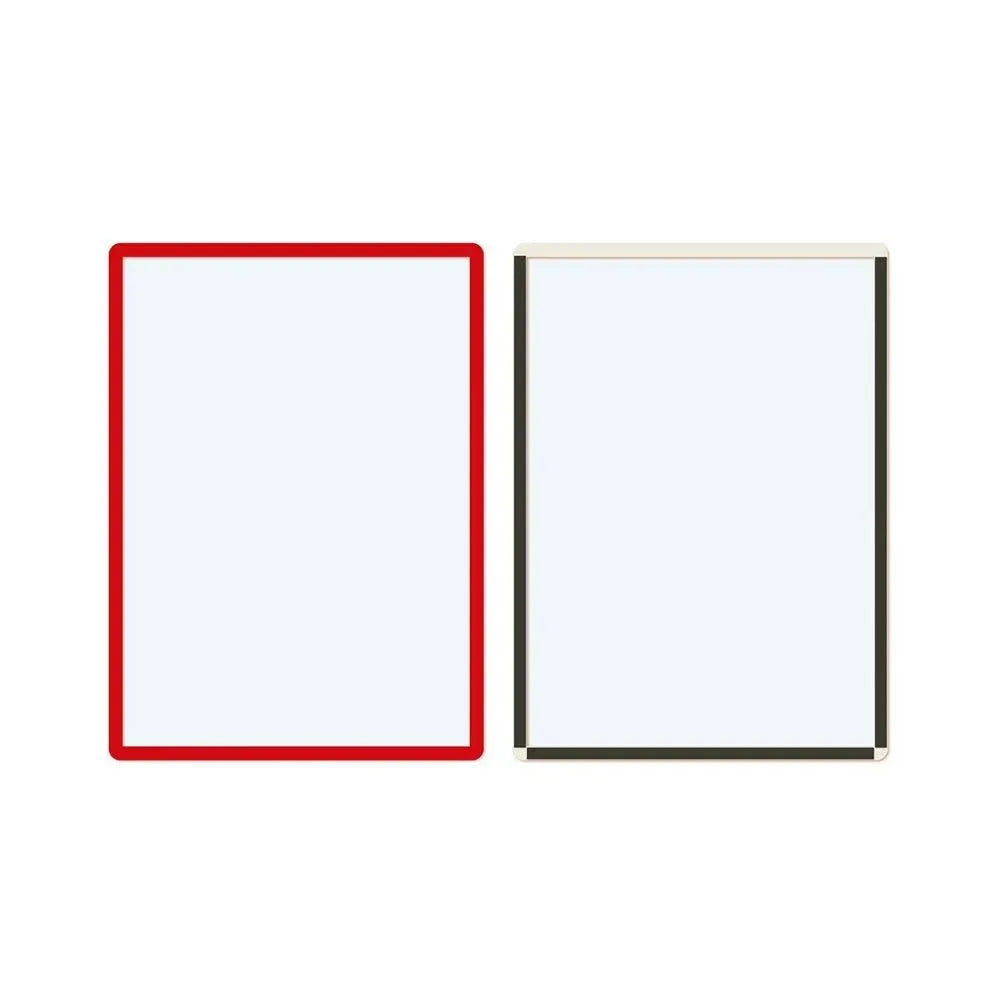 Magnētiski marķējumu turētāji Frames4Docs A3 10 gab sarkani - Ergostock.lv