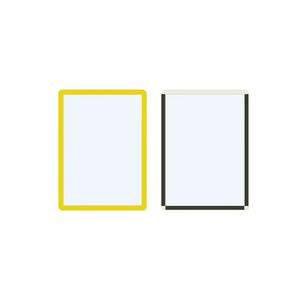 Magnētiski marķējumu turētāji Frames4Docs A4 10 gab dzelteni - Ergostock.lv