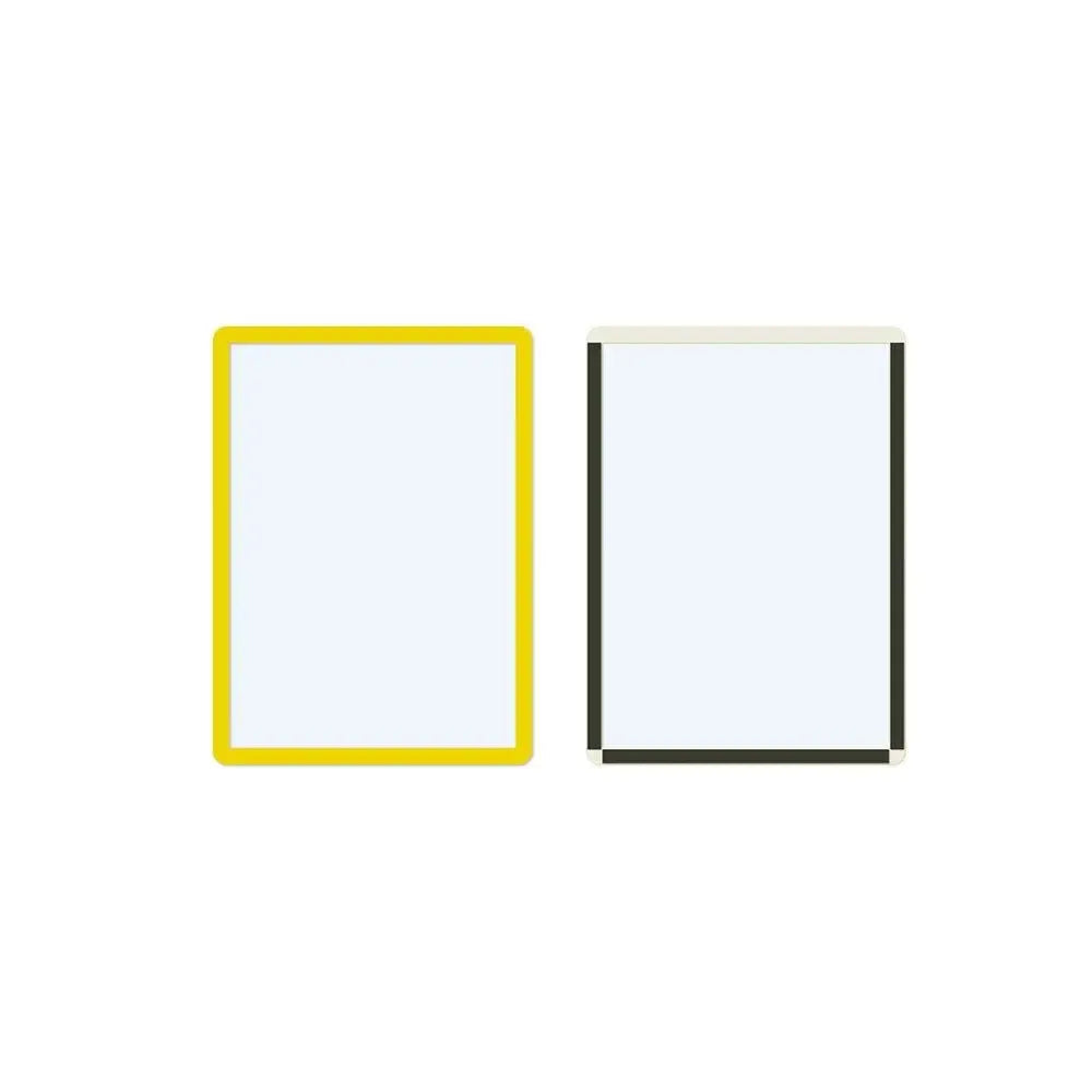 Magnētiski marķējumu turētāji Frames4Docs A4 10 gab dzelteni - Ergostock.lv