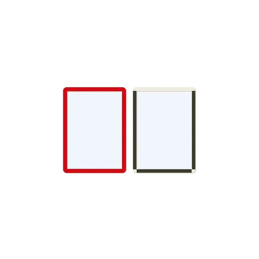 Magnētiski marķējumu turētāji Frames4Docs A5 10 gab sarkani - Ergostock.lv