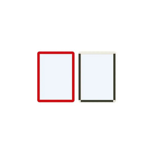 Magnētiski marķējumu turētāji Frames4Docs A5 10 gab sarkani - Ergostock.lv