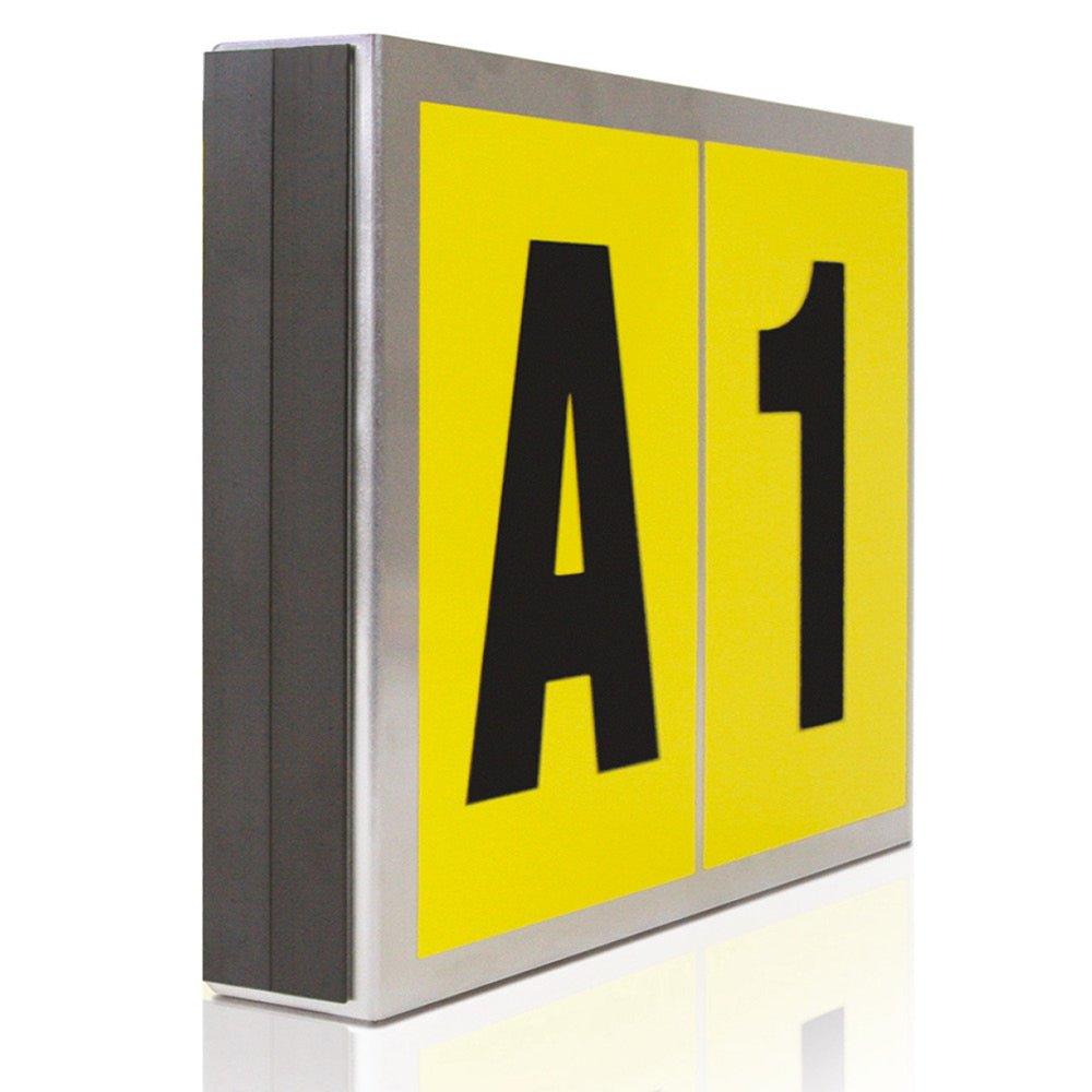 Magnētisks noliktavas eju marķētājs Beaverswood 260 x 167 mm diviem simboliem-Ergostock