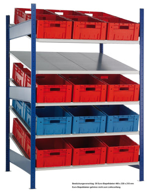 Metāla plaukts Schulte Multiplus 2000 mm x1300 mm Sloped-Ergostock