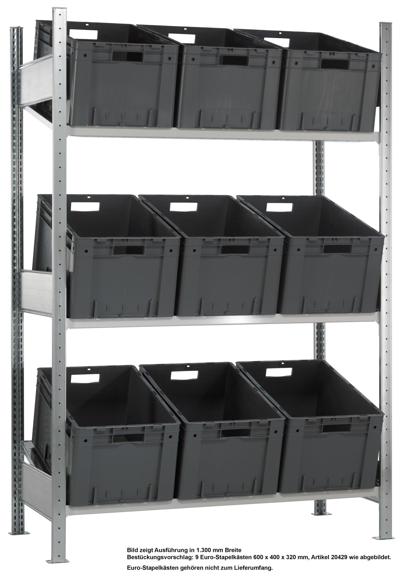 Metāla plaukts Schulte Multiplus 2000 mm x1300 mm Sloped-Ergostock