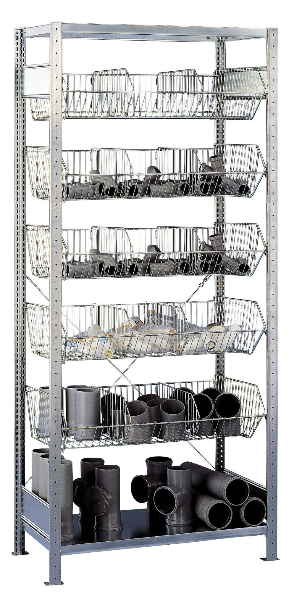 Metāla plaukts Schulte Multiplus 2300 mm x1000 mm Mesh-Ergostock