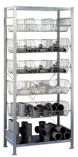 Metāla plaukts Schulte Multiplus 2300 mm x1000 mm Mesh-Ergostock