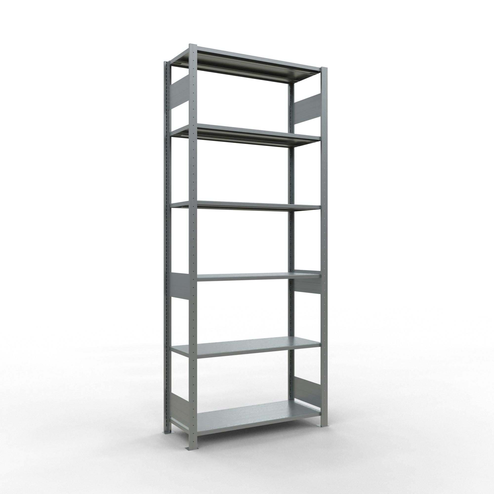 Metāla plaukts Schulte Multiplus 2500 mm x1000 mm divpusējs plug in-Ergostock