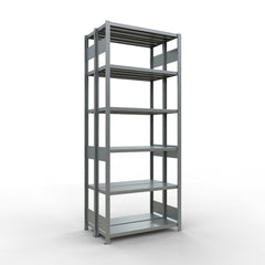 Metāla plaukts Schulte Multiplus 2500 mm x1000 mm divpusējs plug in x2-Ergostock