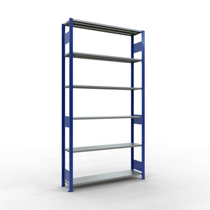 Metāla plaukts Schulte Multiplus 2500 mm x1300 mm divpusējs plug in-Ergostock