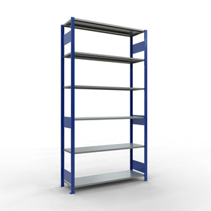 Metāla plaukts Schulte Multiplus 2500 mm x1300 mm divpusējs plug in-Ergostock