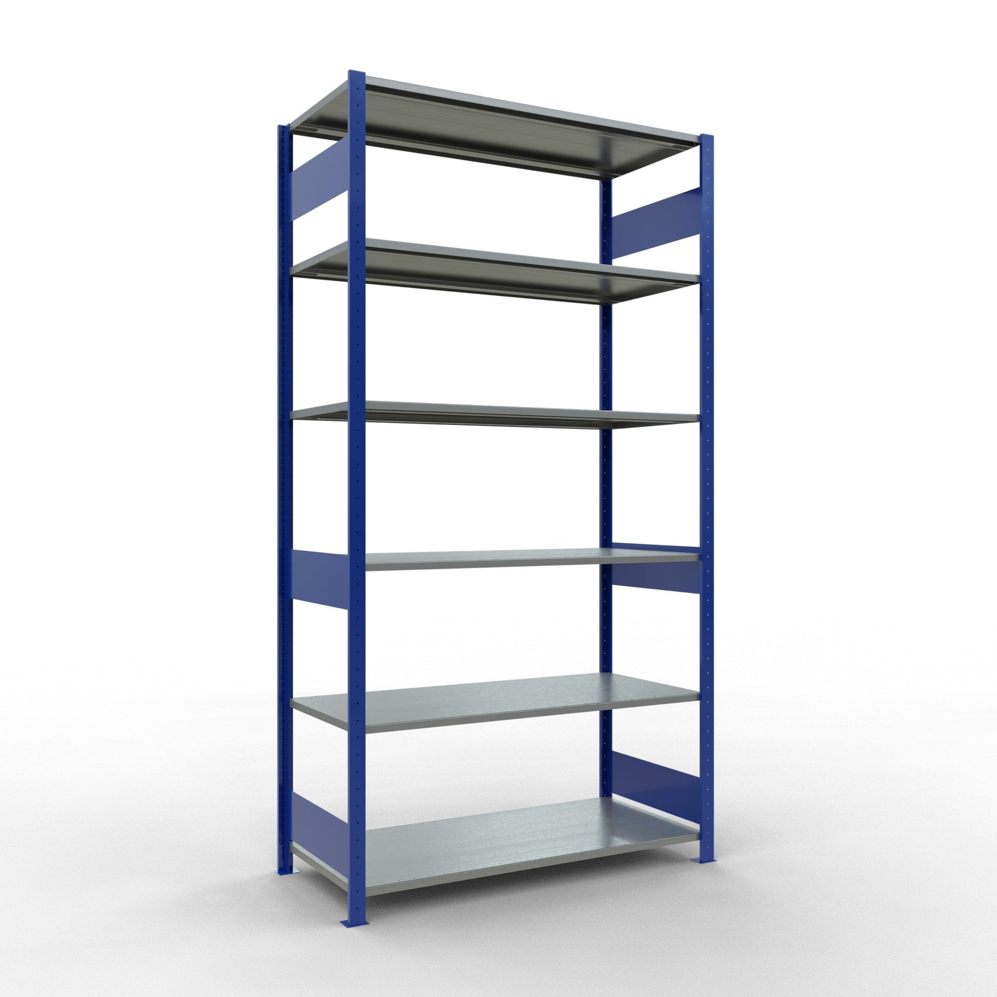 Metāla plaukts Schulte Multiplus 2500 mm x1300 mm divpusējs plug in-Ergostock