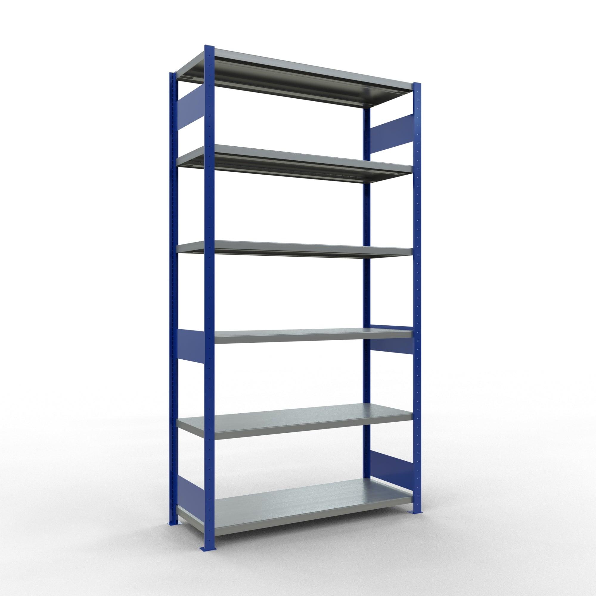 Metāla plaukts Schulte Multiplus 2500 mm x1300 mm divpusējs plug in-Ergostock