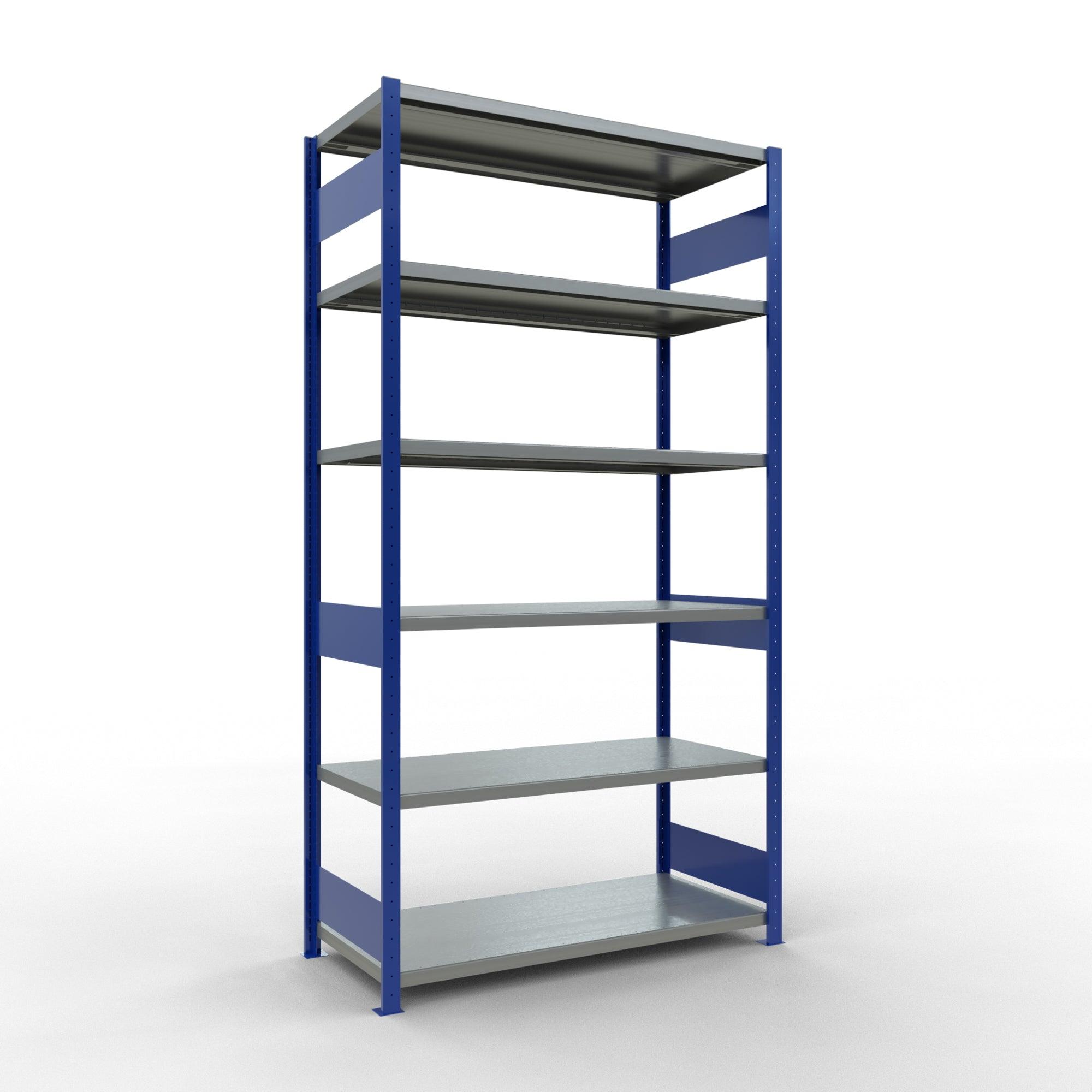 Metāla plaukts Schulte Multiplus 2500 mm x1300 mm divpusējs plug in-Ergostock