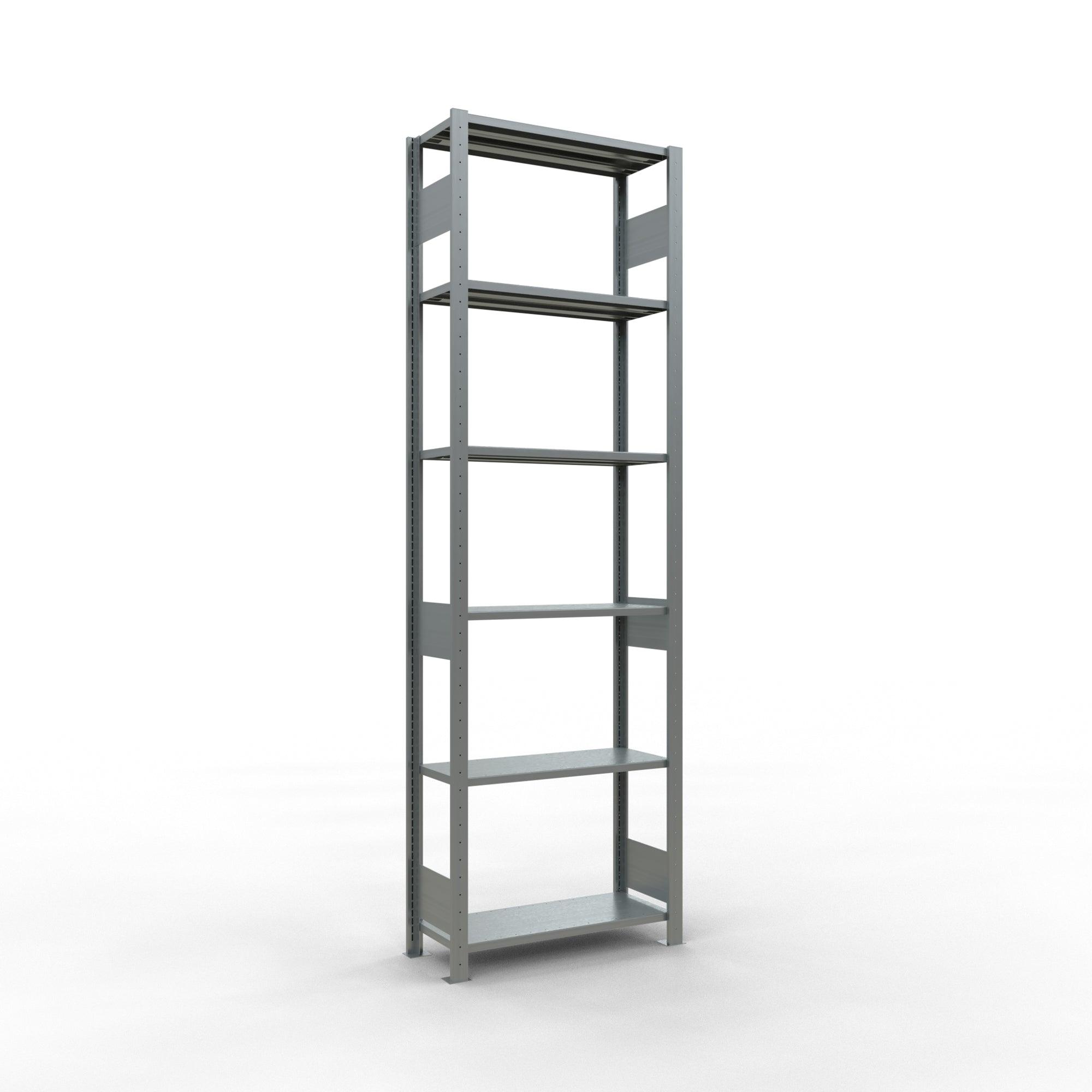 Metāla plaukts Schulte Multiplus 2500 mm x750 mm divpusējs plug in-Ergostock