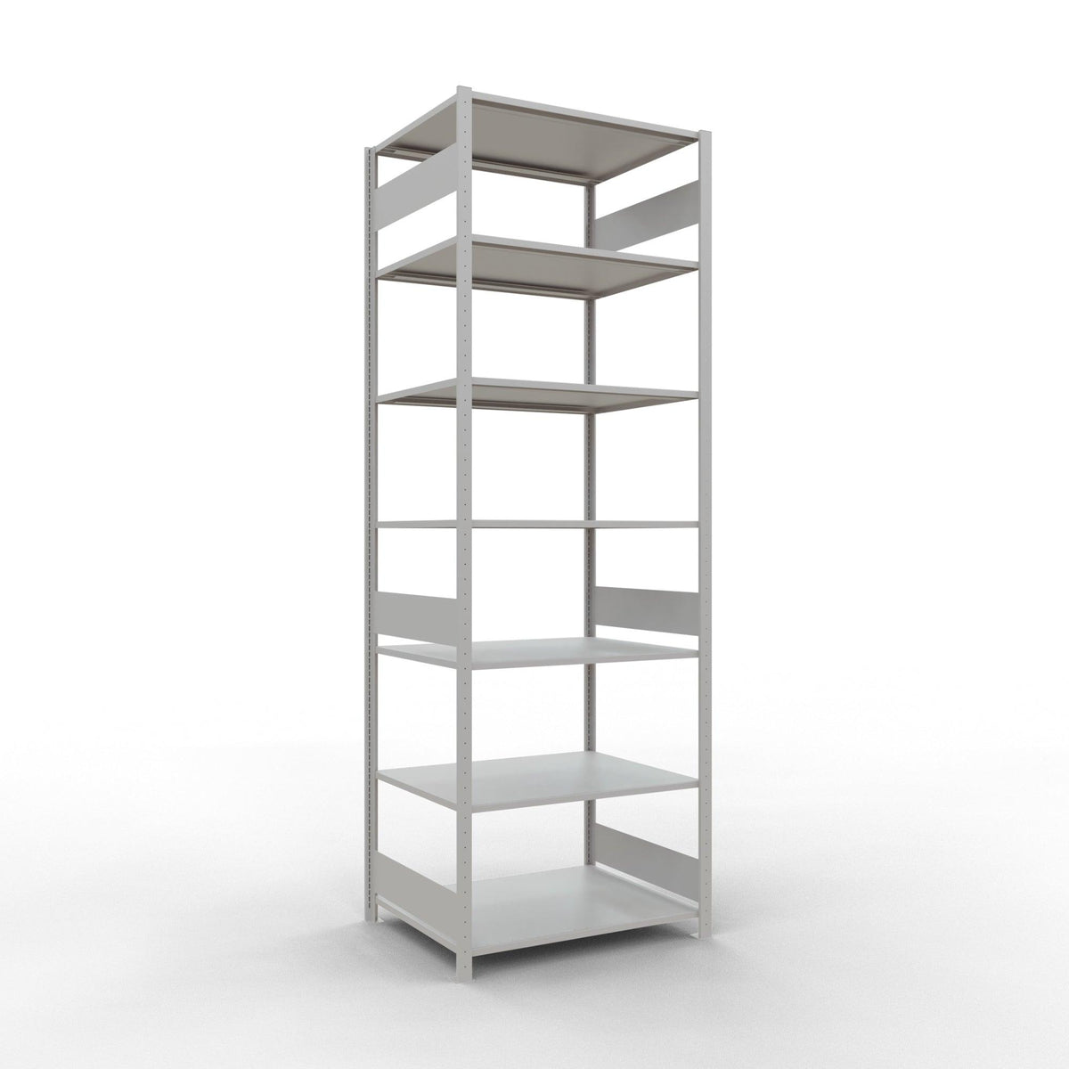 Metāla plaukts Schulte Multiplus 3000 mm x1000 mm divpusējs plug in-Ergostock