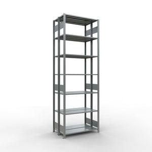 Metāla plaukts Schulte Multiplus 3000 mm x1000 mm divpusējs plug in x2-Ergostock