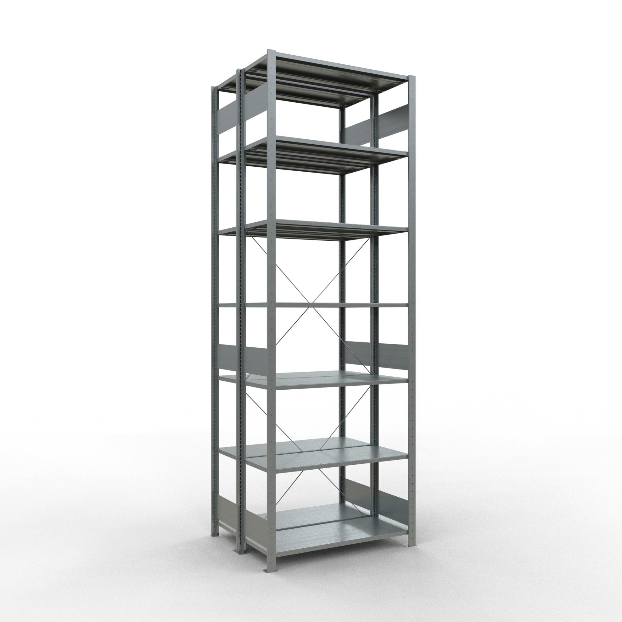 Metāla plaukts Schulte Multiplus 3000 mm x1000 mm plug in x2-Ergostock