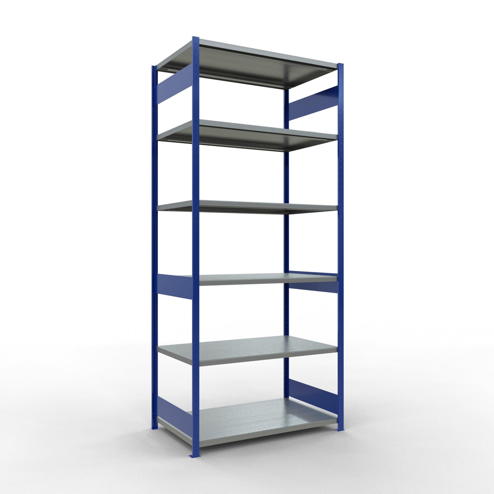 Metāla plaukts Schulte Multiplus 3000 mm x1300 mm divpusējs plug in-Ergostock