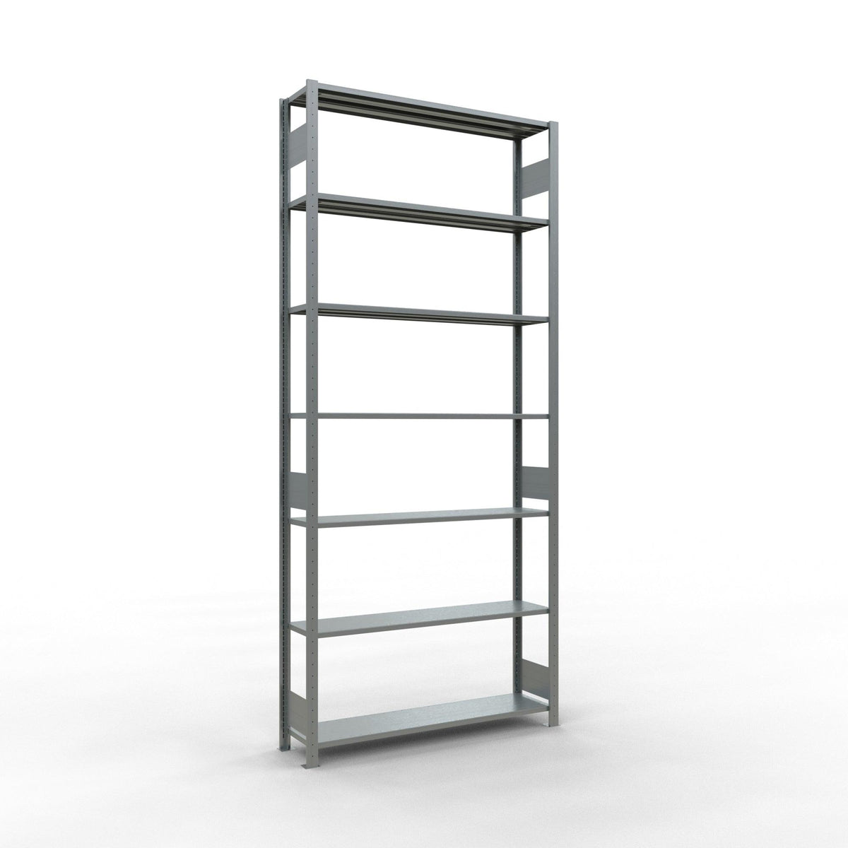 Metāla plaukts Schulte Multiplus 3000 mm x1300 mm divpusējs plug in-Ergostock