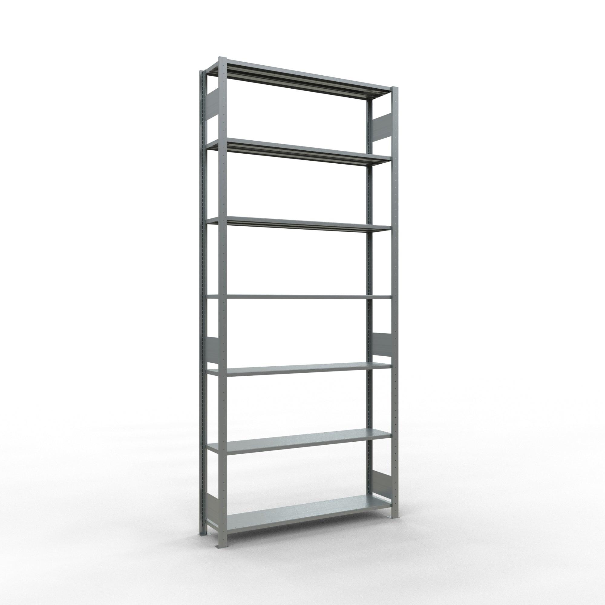 Metāla plaukts Schulte Multiplus 3000 mm x1300 mm divpusējs plug in-Ergostock