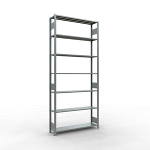 Metāla plaukts Schulte Multiplus 3000 mm x1300 mm divpusējs plug in-Ergostock