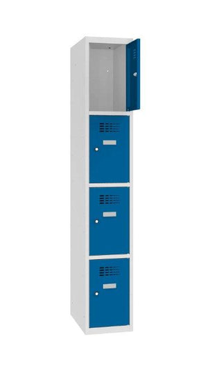 Metāla skapis Classic 1R 4 nodalījumi-Ergostock