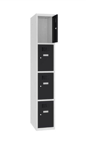 Metāla skapis Classic 1R 4 nodalījumi-Ergostock