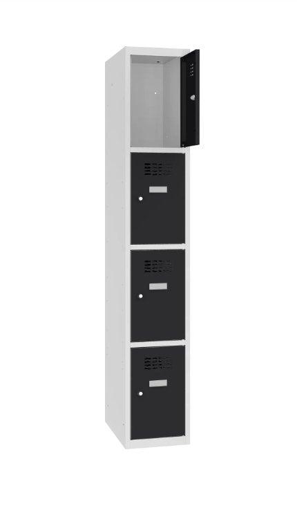 Metāla skapis Classic 1R 4 nodalījumi-Ergostock
