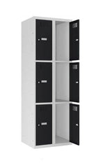 Metāla skapis Classic 2R 6 nodalījumi-Ergostock