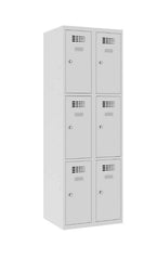 Metāla skapis Classic 2R 6 nodalījumi-Ergostock