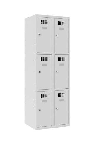 Metāla skapis Classic 2R 6 nodalījumi-Ergostock