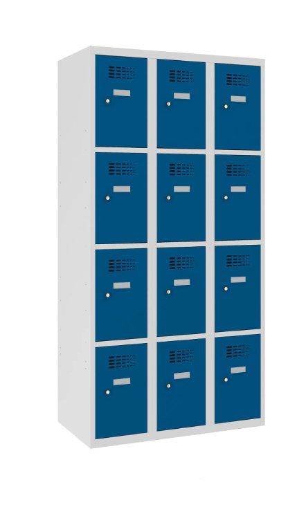 Metāla skapis Classic 3R 12 nodalījumi-Ergostock