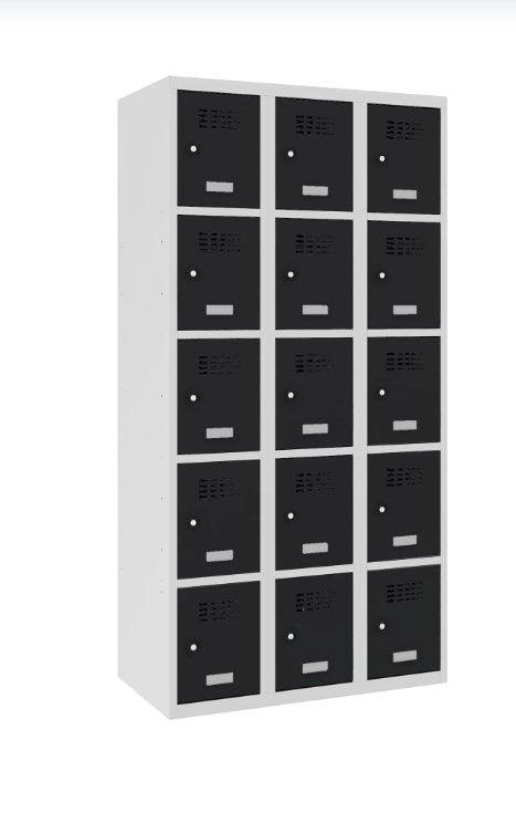 Metāla skapis Classic 3R 15 nodalījumi-Ergostock