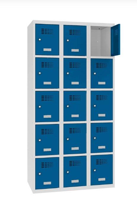 Metāla skapis Classic 3R 15 nodalījumi-Ergostock