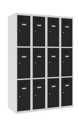 Metāla skapis Classic 4R 12 nodalījumi-Ergostock