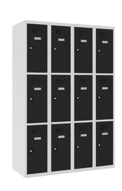 Metāla skapis Classic 4R 12 nodalījumi-Ergostock