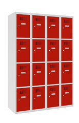 Metāla skapis Classic 4R 16 nodalījumi-Ergostock