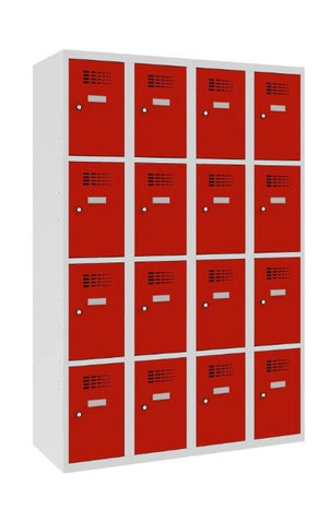 Metāla skapis Classic 4R 16 nodalījumi-Ergostock