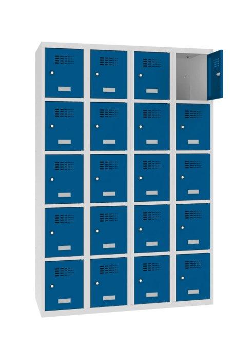 Metāla skapis Classic 4R 20 nodalījumi-Ergostock