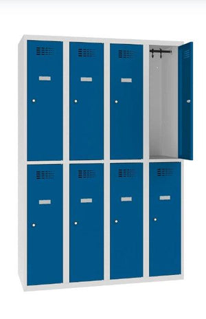 Metāla skapis Classic 4R 8 nodalījumi-Ergostock