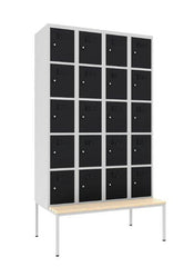 Metāla skapis Classic 4R ar solu 20 nodalījumi-Ergostock