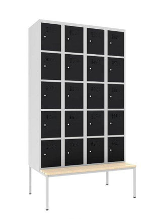 Metāla skapis Classic 4R ar solu 20 nodalījumi-Ergostock